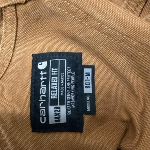 NEW Carhartt Mens Relaxed Fit Duck Bib Overall dark brown, 44W x 28L - Picture 5 of 5